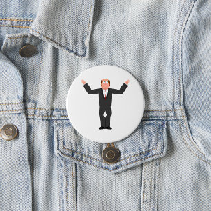 Sad Businessman Button