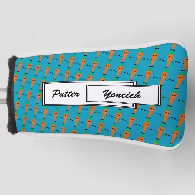 Sad Carrot von Kenneth Yoncich Golf Headcover (Vorderseite)