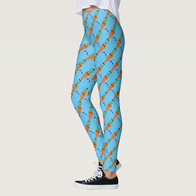 Sad Carrot von Kenneth Yoncich Leggings (Links)