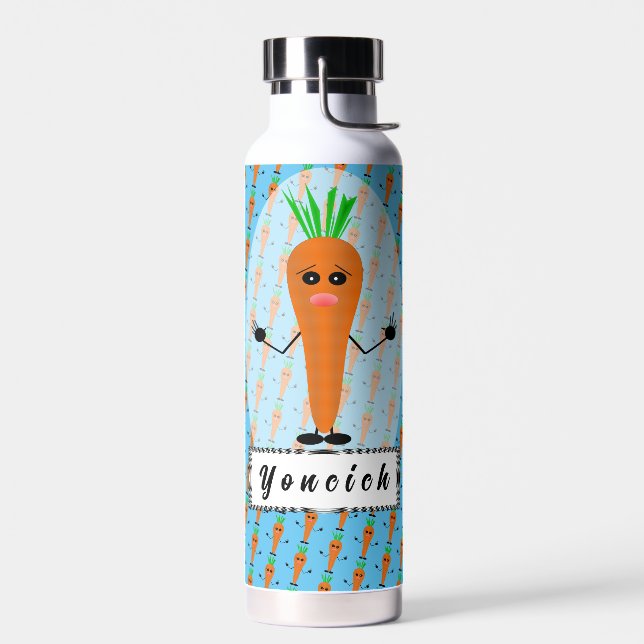 Sad Carrot von Kenneth Yoncich Trinkflasche (Links)