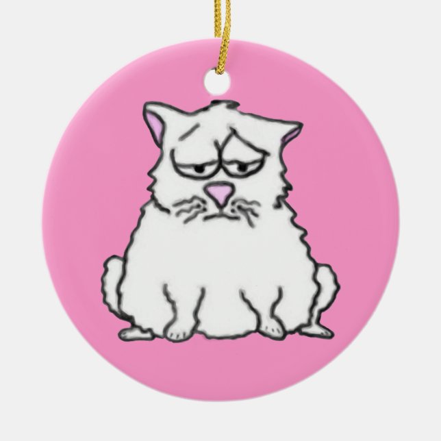 Sad Cat Ornament (Vorne)