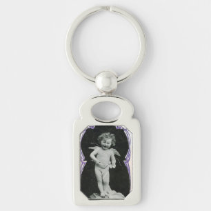 Sad Cherub Angel Print Schlüsselanhänger