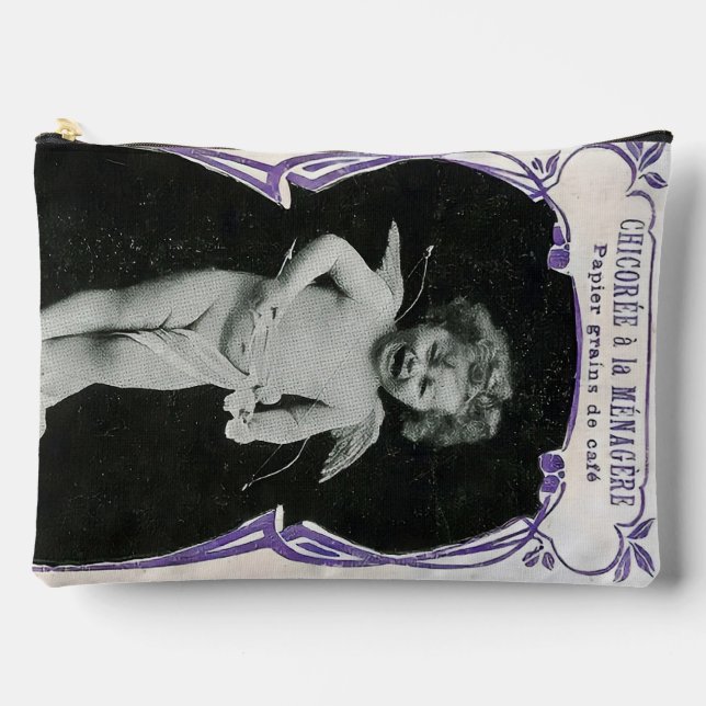 Sad Cherub Angel Print Zubehörtasche (Vorderseite)