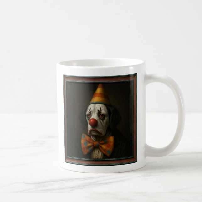 Sad Clown Dog Kaffeetasse (Rechts)