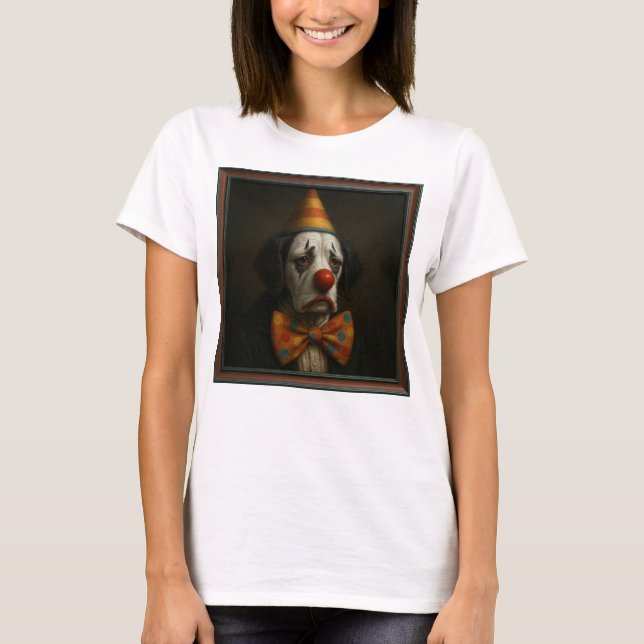 Sad Clown Dog T-Shirt (Vorderseite)