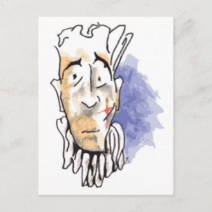 Sad Clown Postkarte