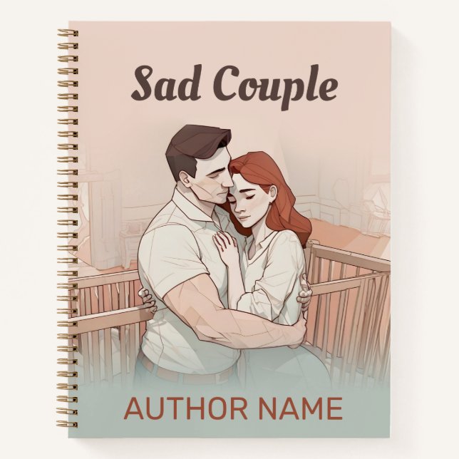 Sad Couple Book Cover Inspiration Notebook Notizbuch (Vorderseite)