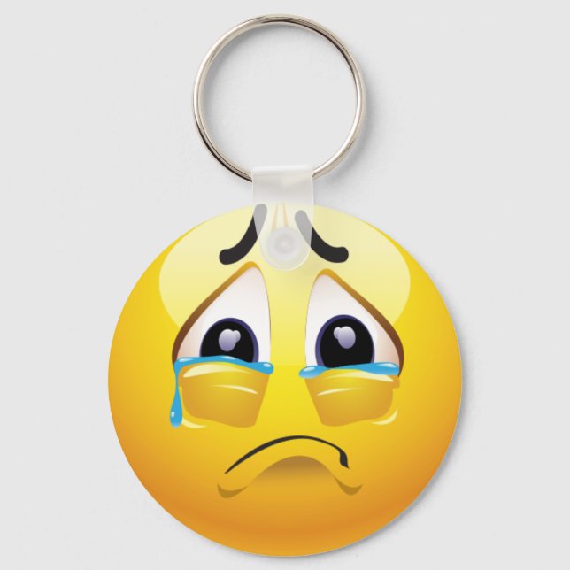 Sad emoji schlüsselanhänger (Vorderseite)