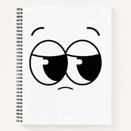 Sad face Notebook Notizbuch