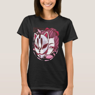 Sad Geisha Mask Niedlich schönes Fun Design T-Shirt