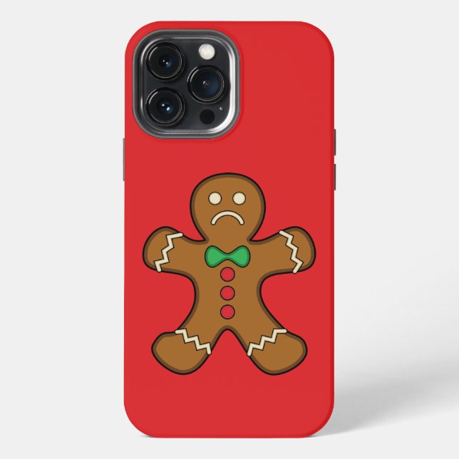 Sad Gingerbread Man iPhone Hülle (Rückseite)