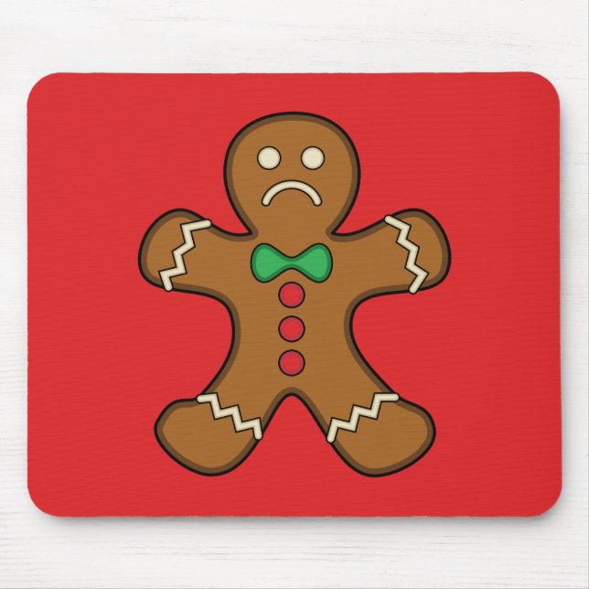 Sad Gingerbread Man Mousepad (Vorne)