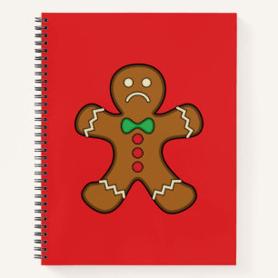 Sad Gingerbread Man Notizbuch