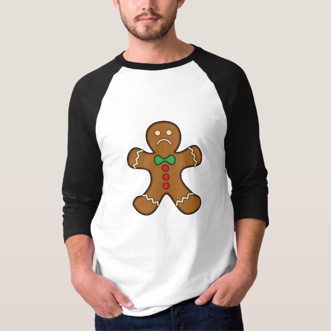 Sad Gingerbread Man T-Shirt (Vorderseite)