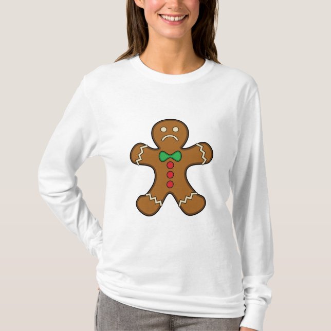 Sad Gingerbread Man T-Shirt (Vorderseite)