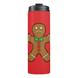 Sad Gingerbread Man Thermosbecher