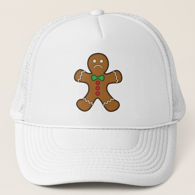 Sad Gingerbread Man Truckerkappe (Vorderseite)