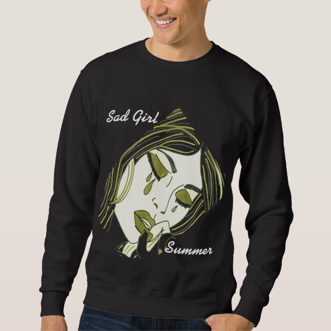 Sad Girl Sweatshirt (Vorderseite)