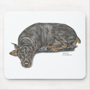 Sad Guilty Looking Doberman Mousepad