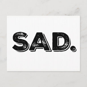 SAD Ides of Trump Protest Postcard Postkarte