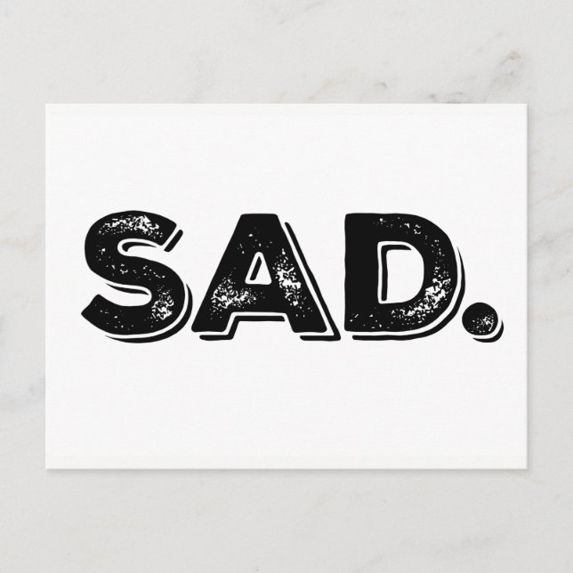 SAD Ides of Trump Protest Postcard Postkarte (Vorderseite)