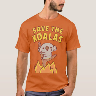 Sad Koala gefangen in Bushfire Rettete den Koalas T-Shirt