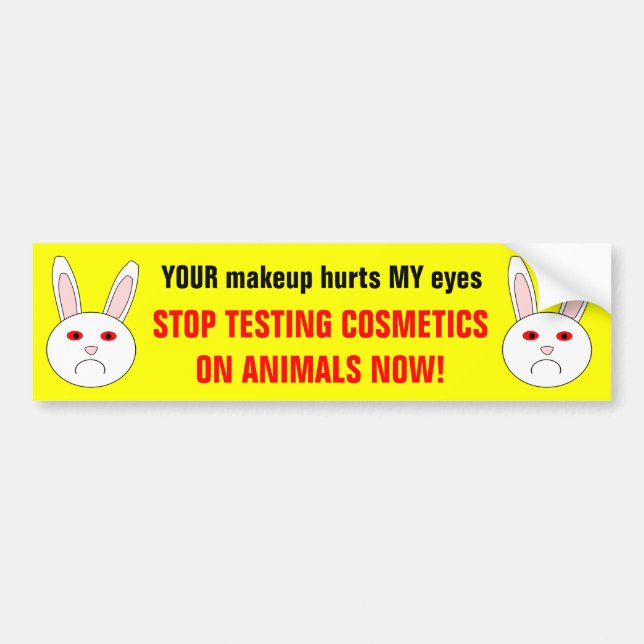 Sad Labrador Rabbit Autoaufkleber (Vorne)