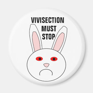 Sad Labrador Rabbit Magnet