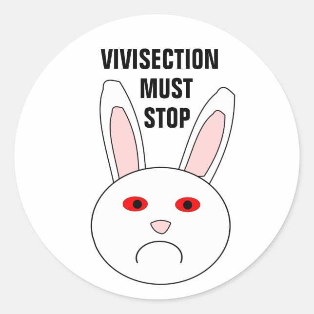 Sad Labrador Rabbit Sticker (Vorderseite)