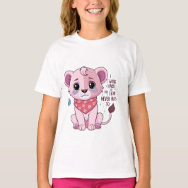 Sad Lion Cub - Soft Pastell Cry Lion T - Shirt