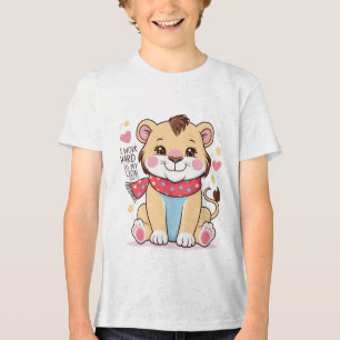 Sad Lion Cub - Soft Pastell Cry Lion T - Shirt