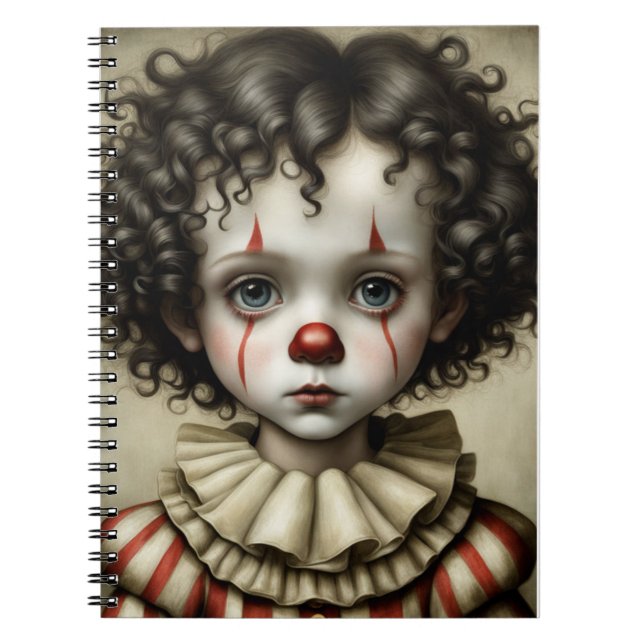 Sad Little Clown | Notebook-Journal Notizblock (Vorderseite)