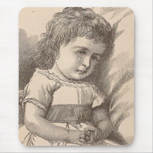 Sad Little Girl Mousepad