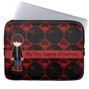 Sad Lonely Emo Boy Laptopschutzhülle