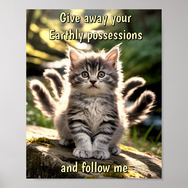 Sad & Lonely Pets Poster Print: Follow Me (Vorne)