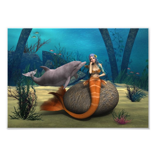Sad Mermaid Fotodruck (Vorne)