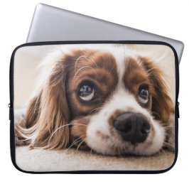 Sad-Mit Augen Cocker Spanierhund Laptopschutzhülle