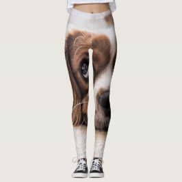 Sad-Mit Augen Cocker Spanierhund Leggings