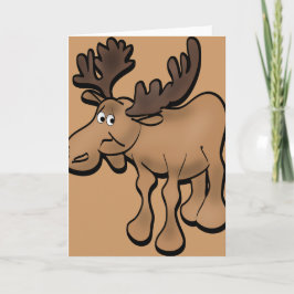 Sad Moose Grußkarte Karte