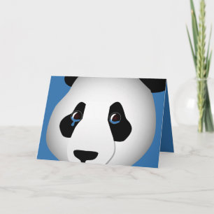 Sad Panda Grußkarte Karte
