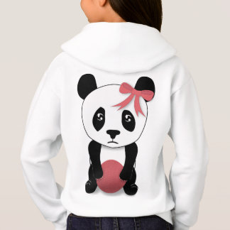Sad Panda Hoodie für Mädchen