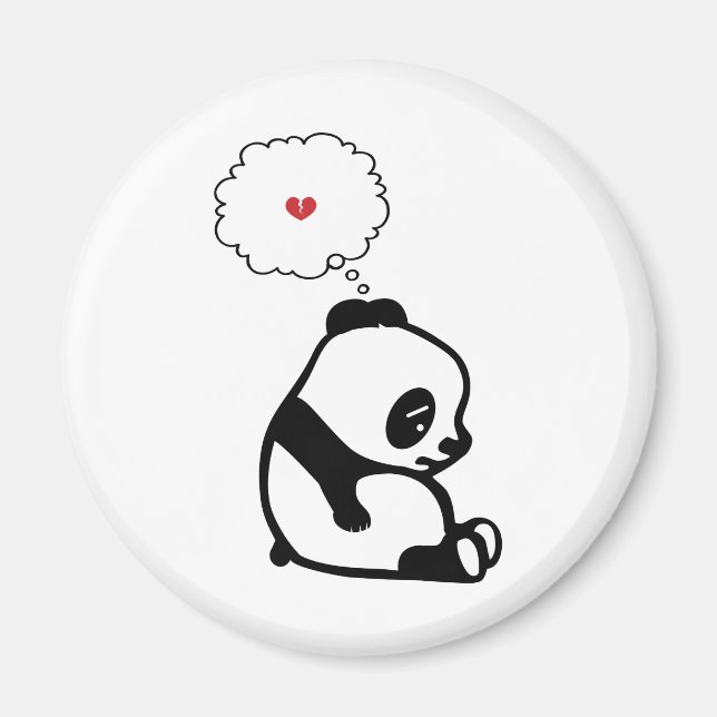 Sad Panda Magnet (Vorne)