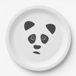 Sad Panda Pappteller