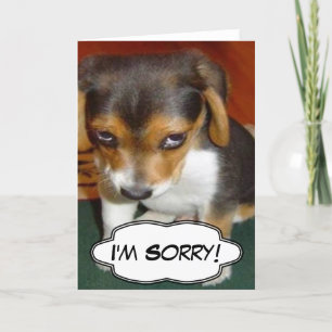 Sad Puppy - ich bin Sorry card Karte