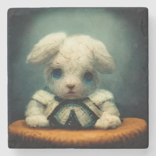 Sad Rabbit Steinuntersetzer