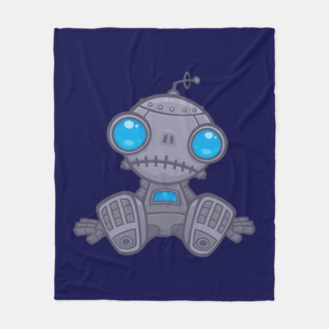 Sad Robot Fleecedecke (Vorderseite)