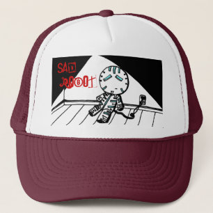 Sad Robot Hat Truckerkappe