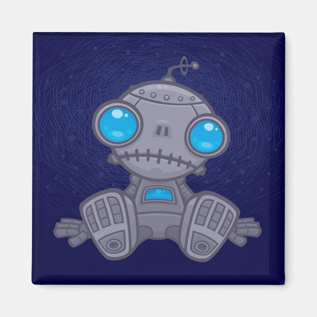 Sad Robot Magnet (Vorne)
