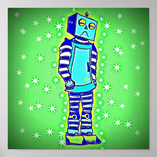 Sad Robot Poster (Vorne)