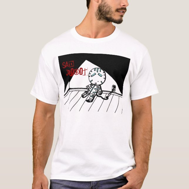 Sad Robot Shirt (Vorderseite)